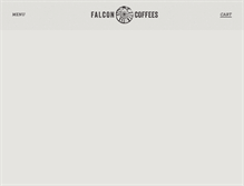 Tablet Screenshot of falconcoffees.com